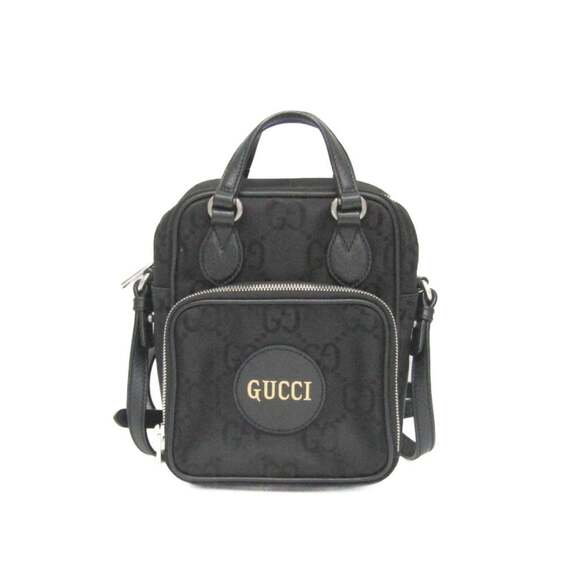 GUCCI Black Leather Shoulder Bag